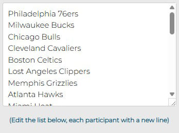 NBA Teams - How to Customize the NBA Teams Wheel