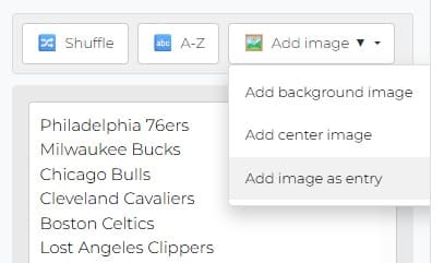 NBA Teams - How to Customize the NBA Teams Wheel