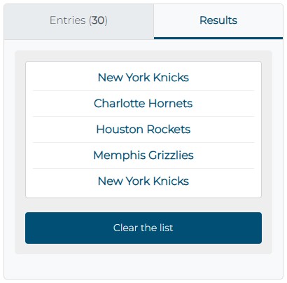 NBA Teams - How to See the History of the Results