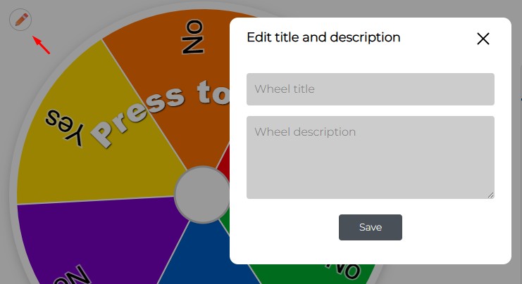 How to Use the Wheel Generator