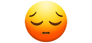 Pensive Face Emoji