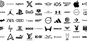 Most Famous Logos in Black