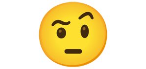 Raised Eyebrow Emoji