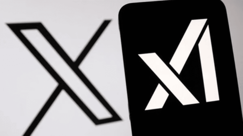 xAI logo and X logo